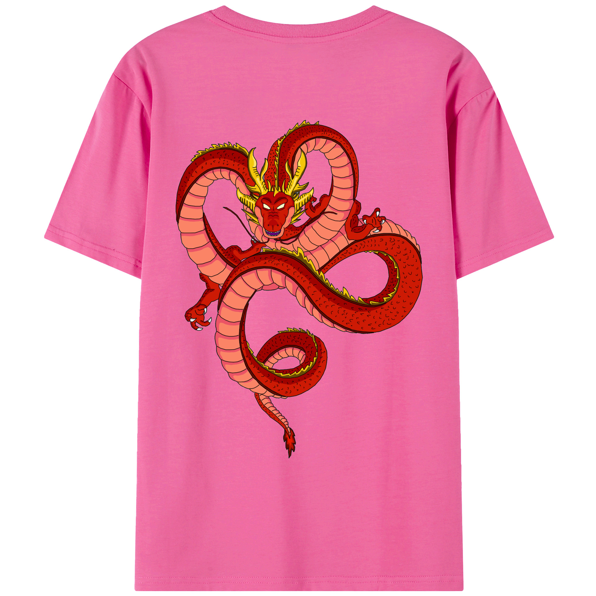 （画像用） ドラゴンボール 神龍 シェンロン DRAGON BALL Shenron レディース半袖Tシャツ(バックプリント)
